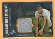 2002 MAURY WILLS Topps Gold Label MLB Awards Ceremony Relic Class 3 Titanium