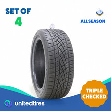 Set Of 4 Used 24545zr18 Continental Extremecontact Dws06 Plus - 7.5-9.532 Set Of 4 Used 24545zr18 Continental Extremecontact Dws06 Plus - 7.5-9.532