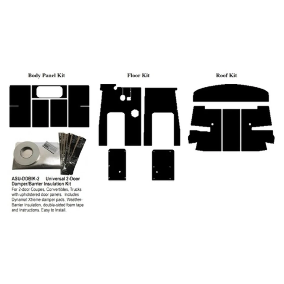 Kit de amortiguador de sonido de aislamiento para Kenworth W900 Acoustishield 1982-04 completo Foto 3 de 4