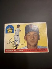 1955 Topps Harmon Killebrew #124 Rookie Card Washington Nationals RC HOF EX. rookie card picture