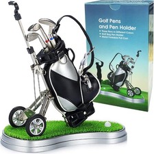 Gifts for Men, Golf Pen Holder Desk Accessories Men Women Multicolor 