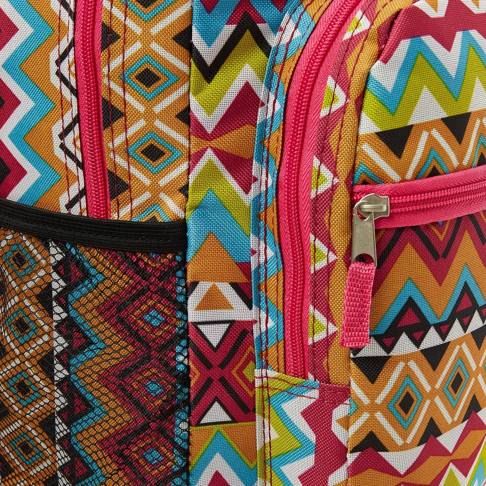 Mochila con ruedas tribal de doble asa de 17 pulgadas Foto 4 de 4