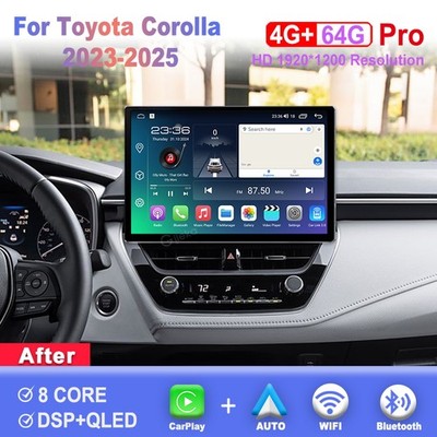 13.1 inch 2K Screen Android Car Radio For Toyota Corolla 2023-2025 Carplay GPS 