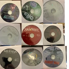 DVD Movie Lot - No Case - Paper DVD Sleeve - Read the Description