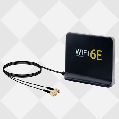 Portable 2.4G 5.8G 6G WiFi 6E Mimo Aerial With 2pcs Cable Indoor Outdoor
