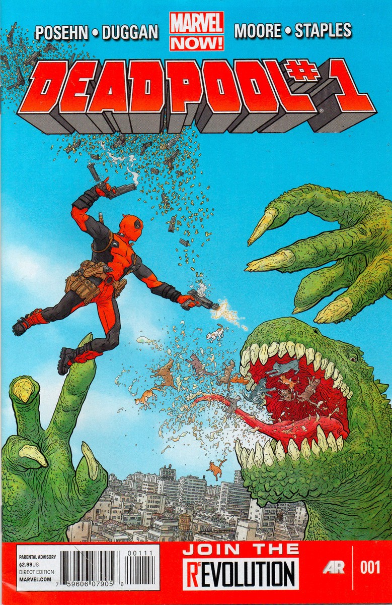 アメコミ Deadpool #1 Deadpool #1 - Zombie Presidents! Dinosaur Cover - 2013
