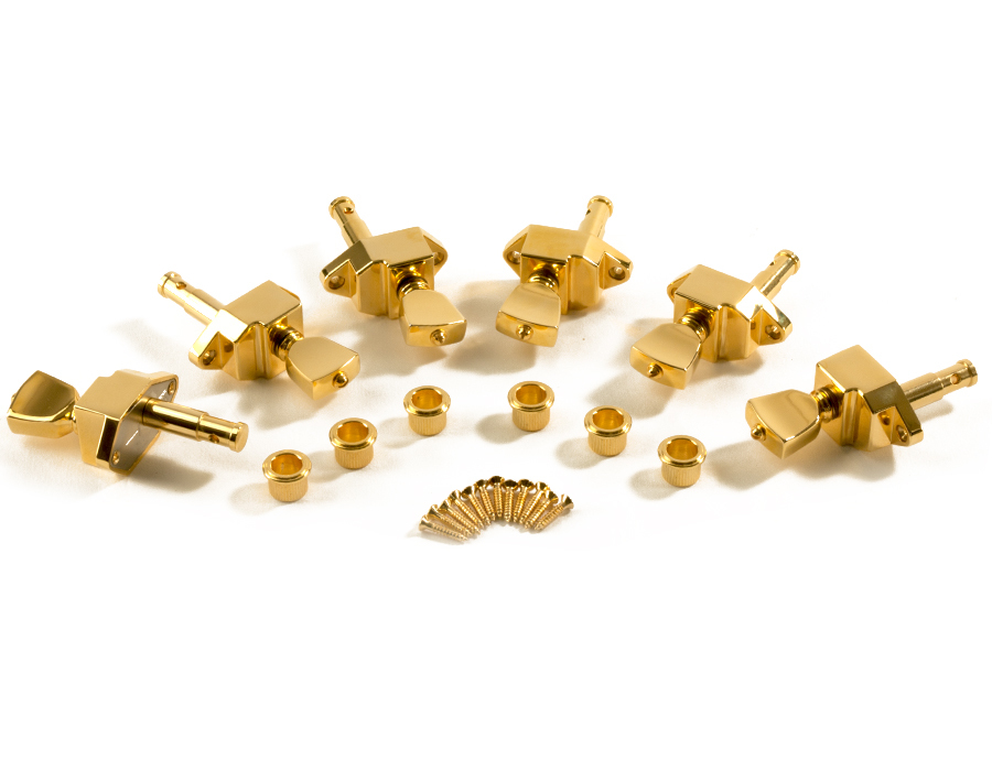 Kluson Planetary Firebird 6 Inline Reverse with Metal Keystone 