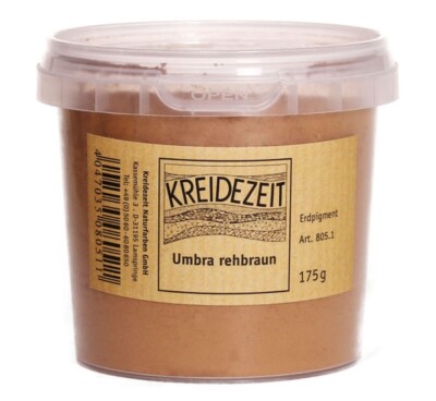 Kreidezeit Naturfarben Umbra rehbraun Pigment