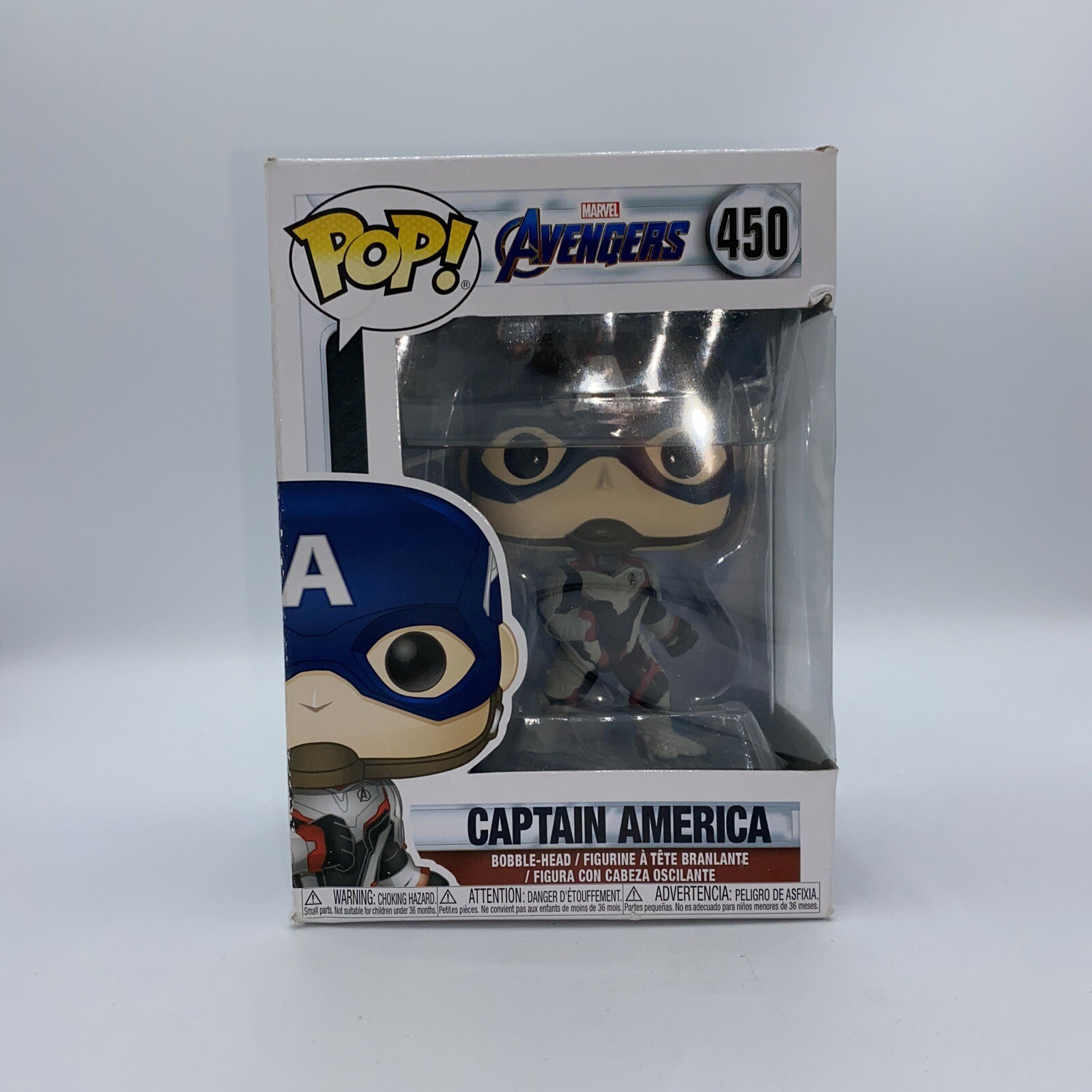 Funko POP! Bobble: Marvel Avengers Endgame: Captain America 450 VinylFigure B12
