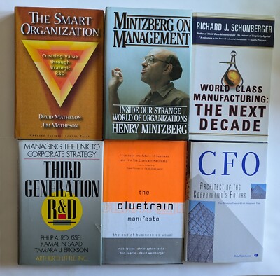 Smart Organizations: 6 Business Books, Cluetrain Manifesto, Henry Mintzberg R&D.