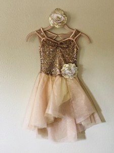 gold dance costume