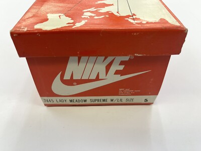 Vintage 1983 Nike Lady Meadow Supreme White Lilac sz 5 Tennis
