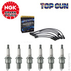 TOP GUN IGNITION LEADS & NGK PLUGS - for Chrysler Charger VH 4.0L (245 Hemi)
