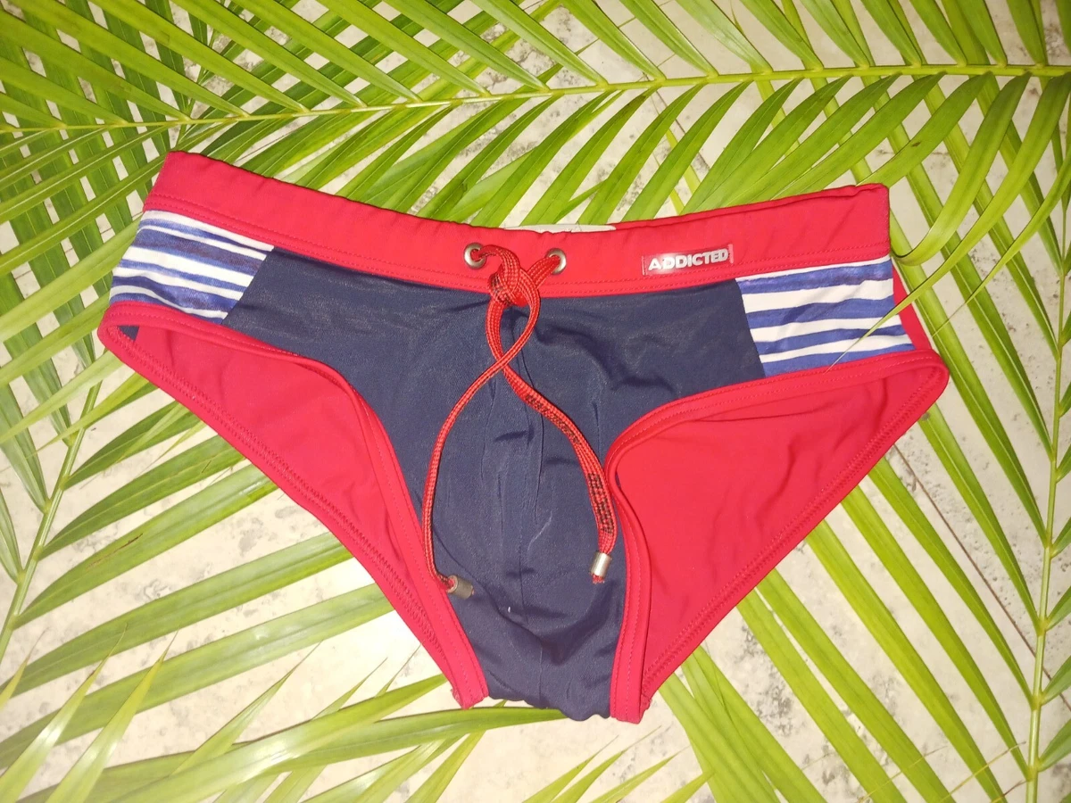Addicted Mens Swim Bikini Small Red eBay
