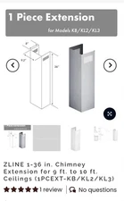 *New*ZLINE 38in. Chimney Extension for 9 ft. to 10 ft.Ceilings 1PCEXT-KB/KL2/KL3