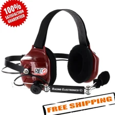Racing Electronics RE005 Headset - 2Way 1 Talk Port Behind The Head Legacy