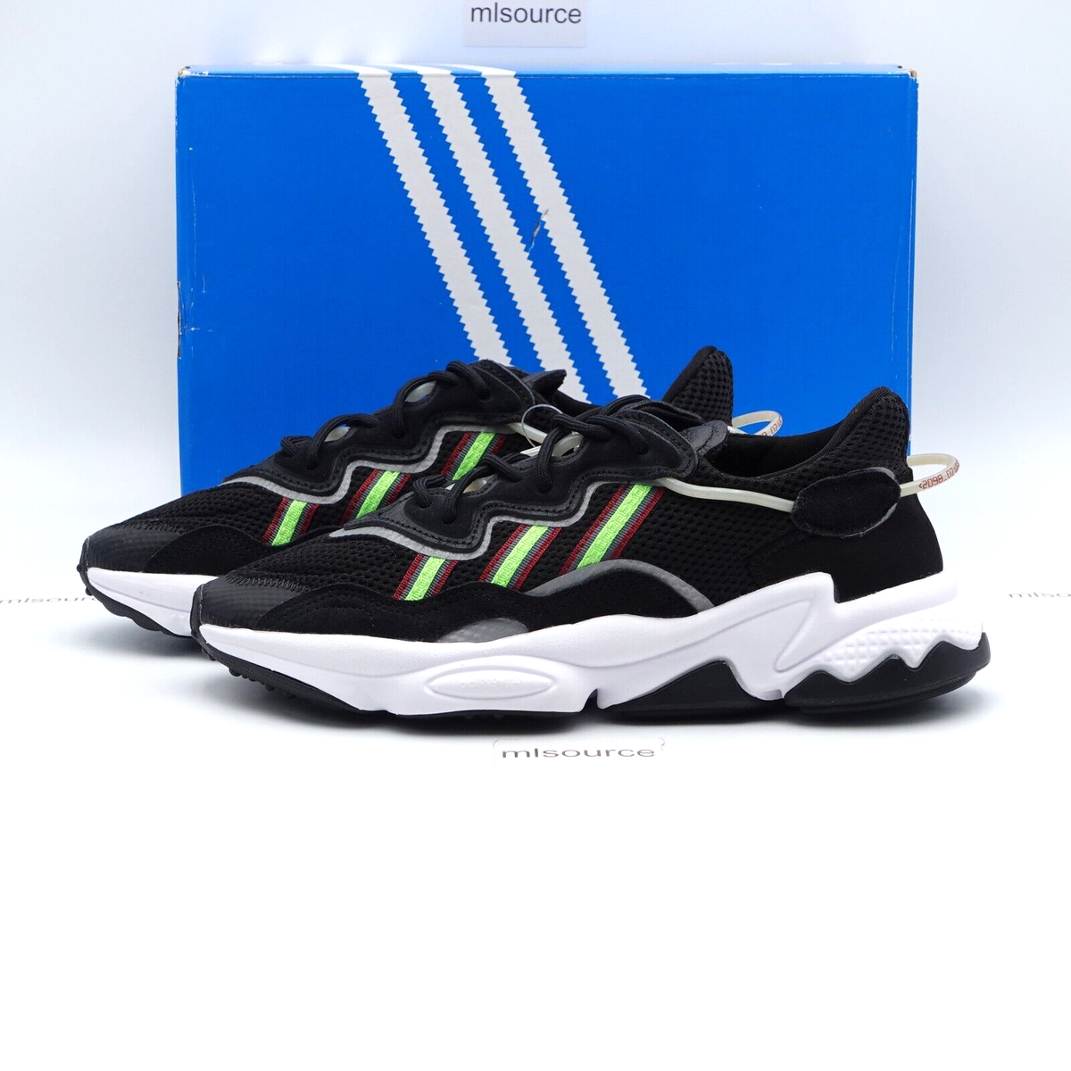 adidas Ozweego Sneakers EE7772 Black/Solar Green Size 6Y Size