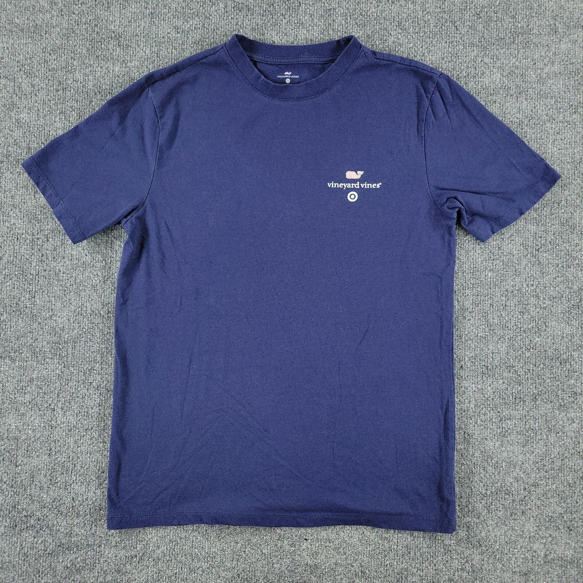 Vineyard Vines Shirt Men's Small Blue Target Graphic Crew Neck