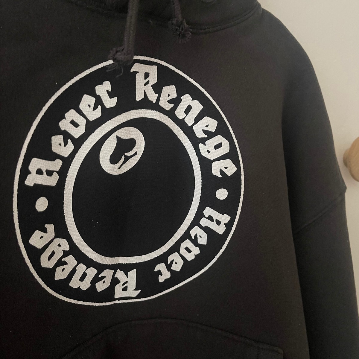 STUSSY x DENIM TEARS Never Renege Hoodie Pocket SS Logo Sz S