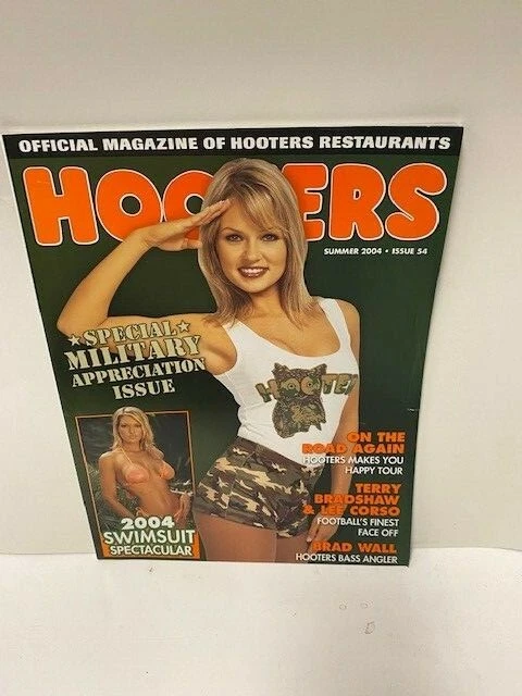 HOOTERS MAGAZINE issue 54 Summer 2004 New Military issue Swimsuit issue