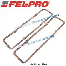 Fel Pro VS12869 Valve Cover Gasket Set Fits 1955-1986 sb Chevy 262-400 Engines