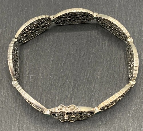 Smaragd Armband mit Topas & Perle 925er Silber - Bild 16 von 17