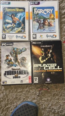 4 Stück Spiele. Farcry.prince Of Persia.splinter Cell.unreal Tournament 