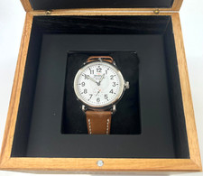 Shinola Runwell 41mm White Dial Leather Strap Watch S0120200629