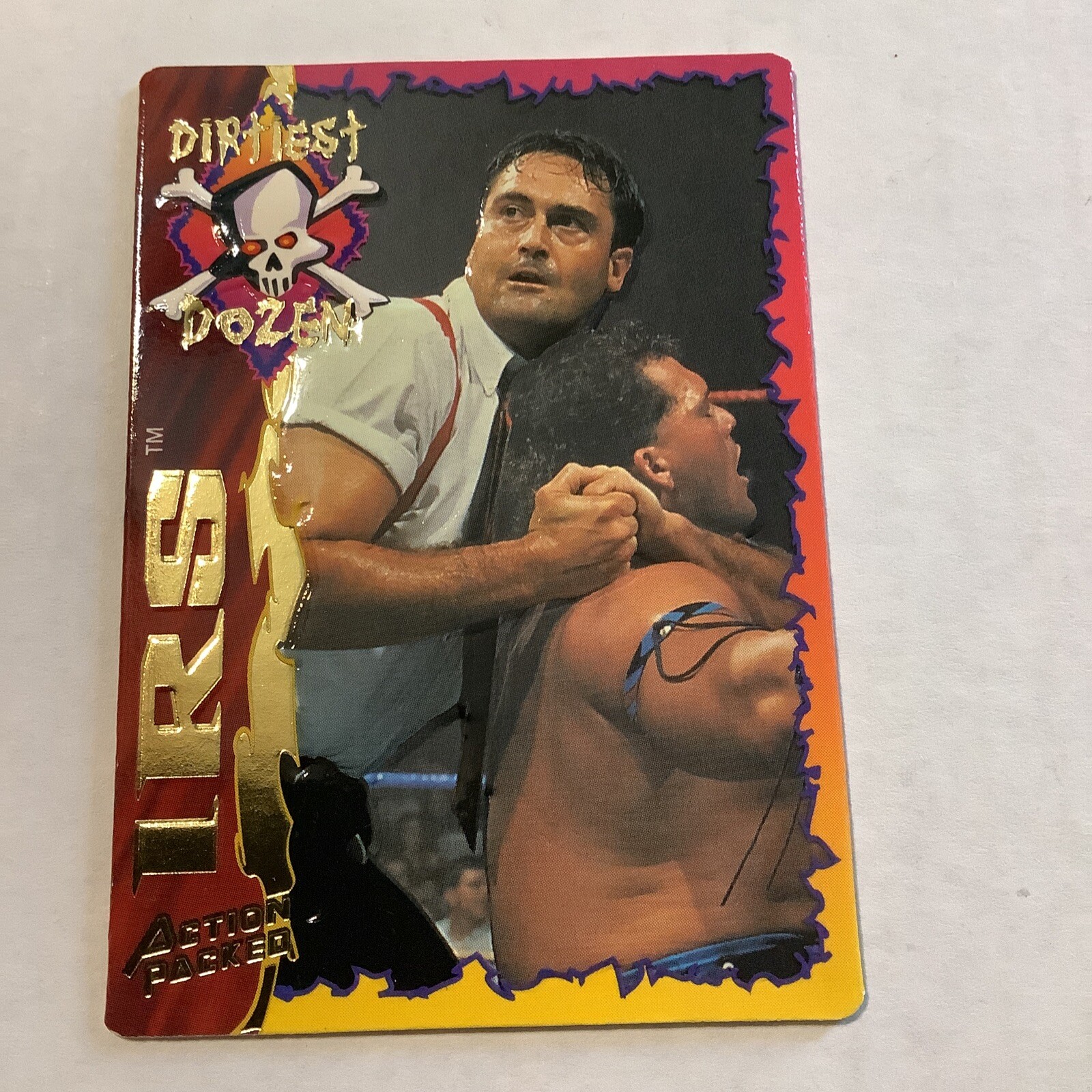1995 Action Packed WWF IRS Wrestling Card # 29 WWE Dirtiest Dozen