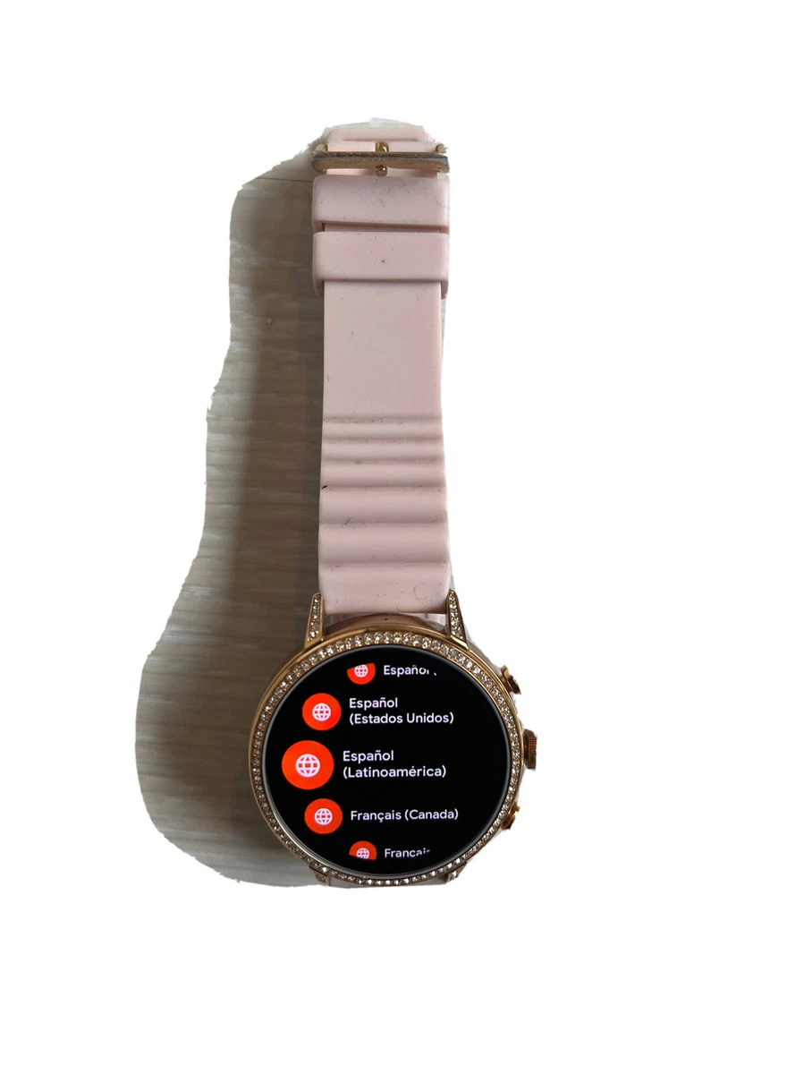 Smartwatch fossil venture hr blush hotsell leather ftw6015