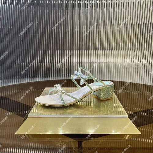 Scarpe sandali donna eleganti con fiocco strass - Foto 5 di 20
