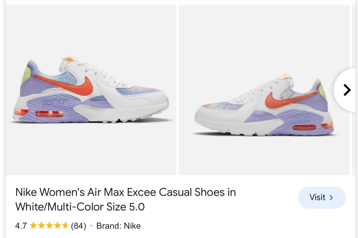 women's air max excee sneaker multi mango