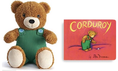 KOHL'S CARES CORDUROY Bear 12” Plush Book Set Stuffed Animal Toy