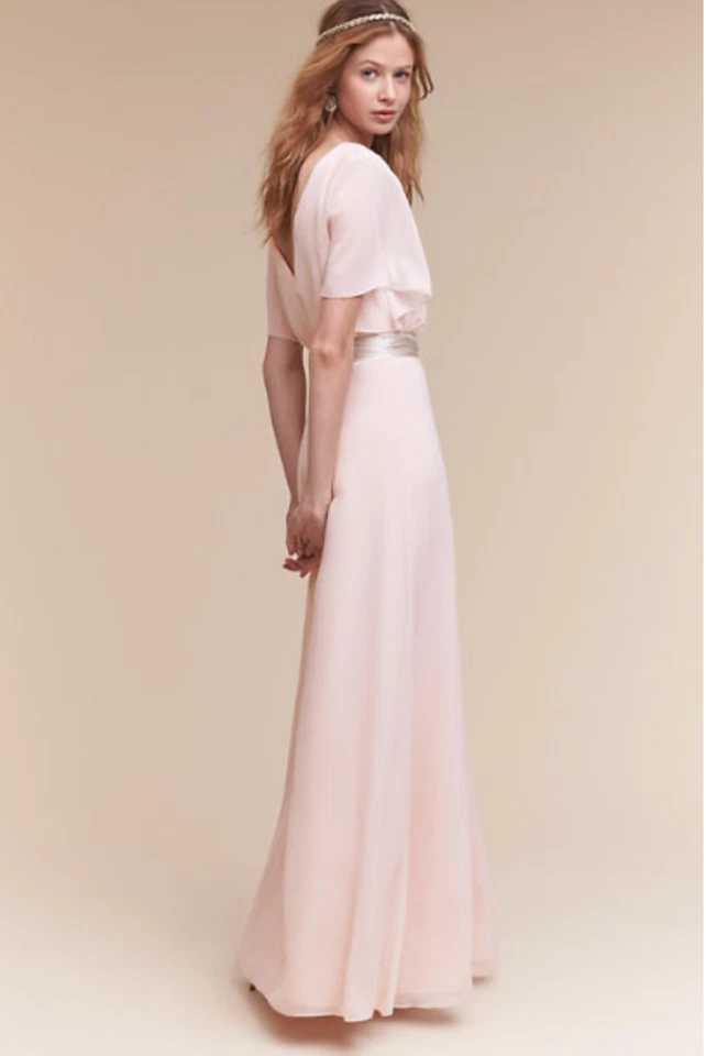 NEW BHLDN Watters Epperley Dress size 12 MSRP: $240 blush - Image 2 of 4