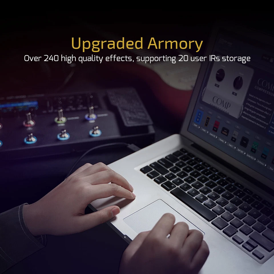 Amplificador de Bajo de Guitarra Valeton GP-200 Gabinete IR Bucle FX Expresión de E/S MIDI Estéreo OTG Foto 3 de 4