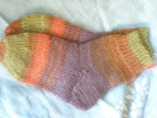 16-3 hand self knitted wool socks size 27/28 75 virgin wool stocking wool