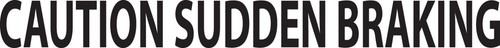 Vorsicht Plötzliches Bremsen Fahrlehrer Vinyl Aufkleber Fahrschüler Warnung  - Bild 1 von 2
