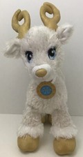 Build A Bear Golden Glisten White Gold Reindeer Light Up Antlers Necklace