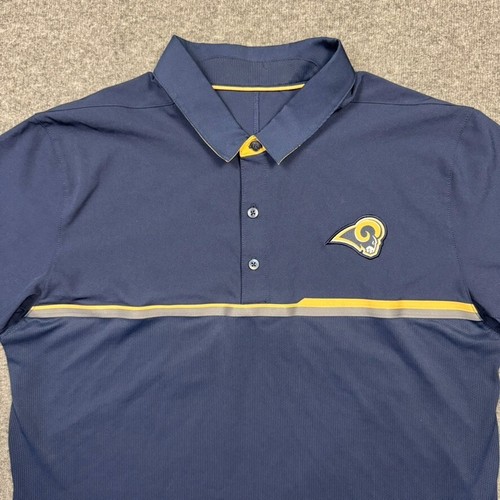 Los Angeles Rams Nike Poloshirt Herren M Blau OnField Apparel Performance NFL - Bild 2 von 14