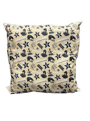 Vanderbilt Commodores Throw Pillow-Vanderbilt University Pillow-Tone on Tone