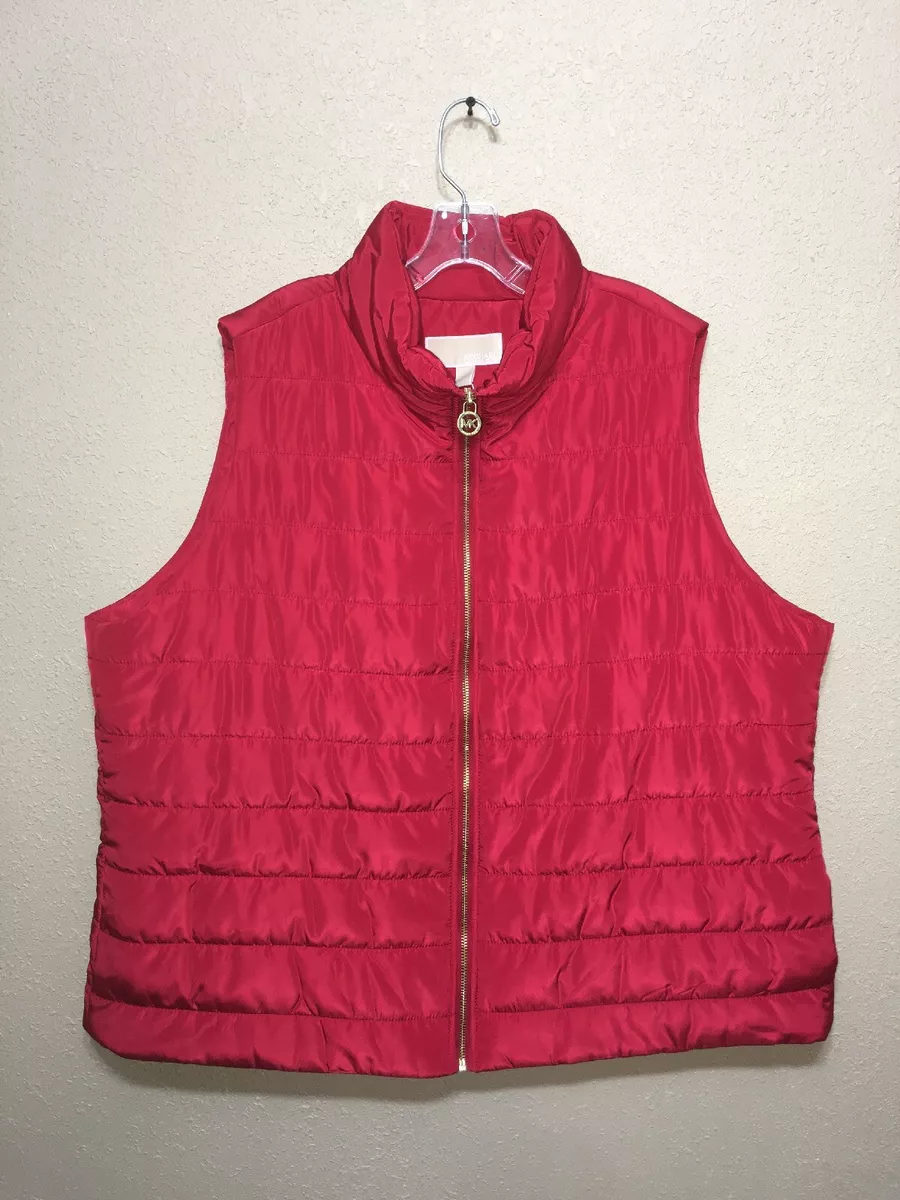 Michael kors vest womens red deals