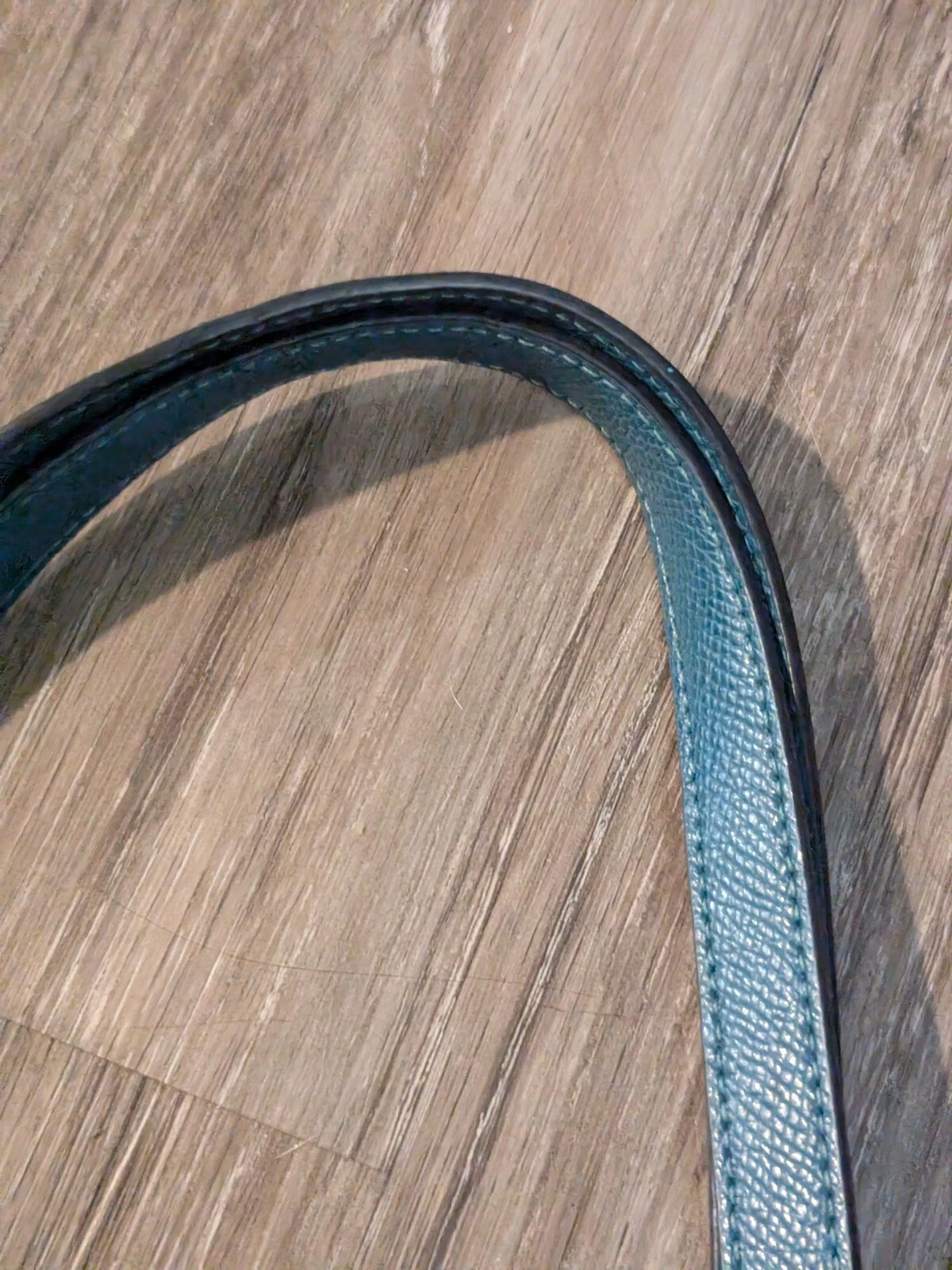 Borsa Coach tote bag blu kaki e atlantico firma logo tela pelle zip borsetta