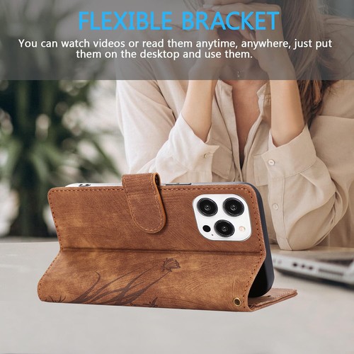 For iPhone 16 15 14 13 12 11 Pro Max Leather Women Wallet Flip Case Stand Cover - Picture 41 of 68