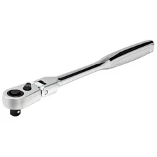 Powerbuilt 1/4 Inch Drive 72 Tooth Pro Tech 7 Inch Long Reach Flex Head Ratchet