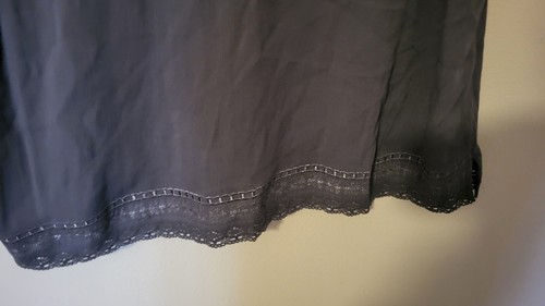 Cato Gray Crinkle Cami 18 20 W Lace Accent Sparkle Neck Butterfly Sleeveless 30L - Picture 14 of 23