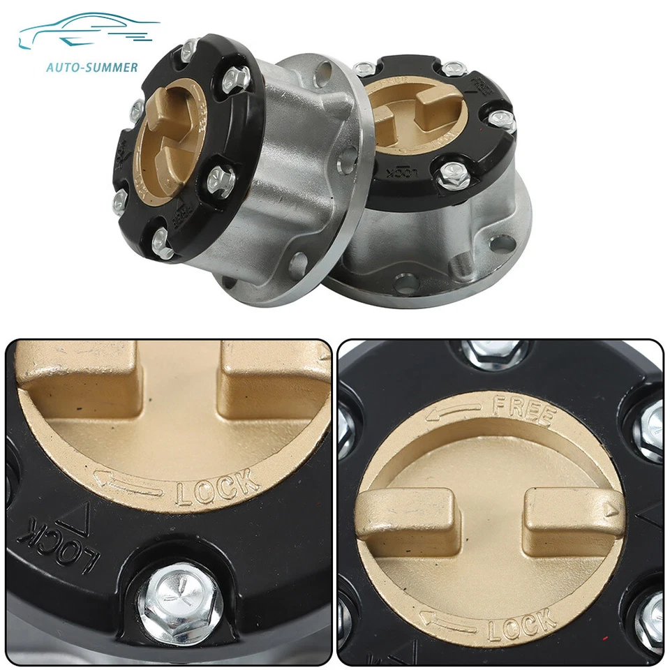 Bloqueo manual de bloqueo de buje de rueda libre de 30 estrías para Toyota Land Cruiser FJ40 2 piezas Foto 2 de 4