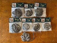 Lot Of 83 Metal Leaves With Bendable Wire Stems, Crafts DIY Decoration Metal