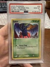 Pokemon Zubat EX Delta Species Reverse Holo #88 PSA 10 Gem Mint on eBay