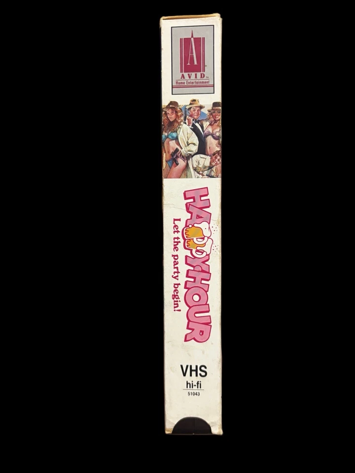 VTG 80s Rare Spoof Comedy VHS Happy Hour The Official Party Videocassette RatedR - Image 3 of 4