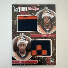 Panini Donruss Rookie Sweaters Duals Jeudy Hamler #SWD-DE Broncos NFL